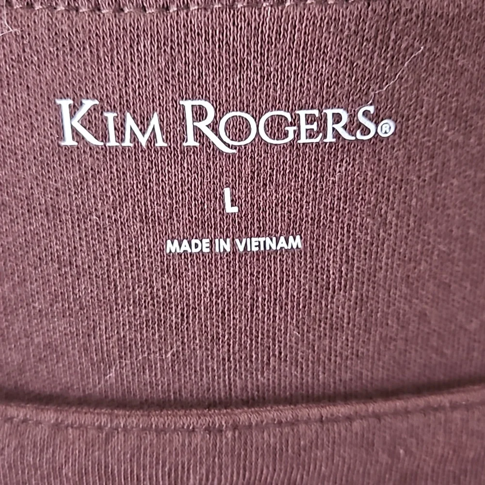 Chocolate square neck 100% Cotton T by Kim Rogers - Picture 3 of 5